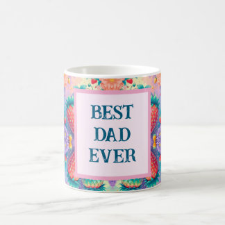 Farbenfrohe Erdbeere mit bester Vater je Kaffeetasse