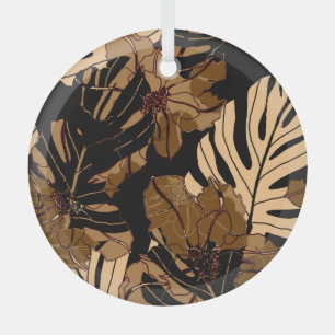 Farbenfrohe Erdbeere: Wasserfarbene, rosa Erbsen Ornament Aus Glas