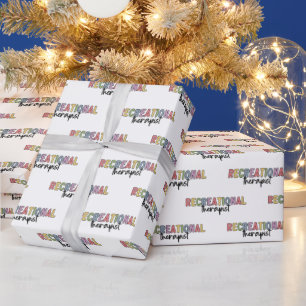 Farbenfrohe Erholungstherapeutin Geschenkpapier