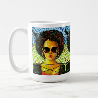 farbenfrohe Ermächtigung Kaffeetasse