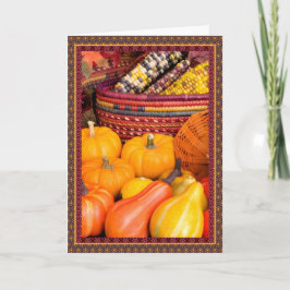 Farbenfrohe Ernte II Feiertagskarte