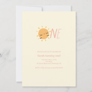 Farbenfrohe erste Reise um die Sonne 1. Einladung