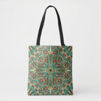Farbenfrohe ethnische Arabeske: Vintage-Ornament
