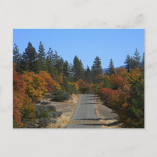 Farbenfrohe Ewing Reservoir im Herbst.... Postkart Postkarte
