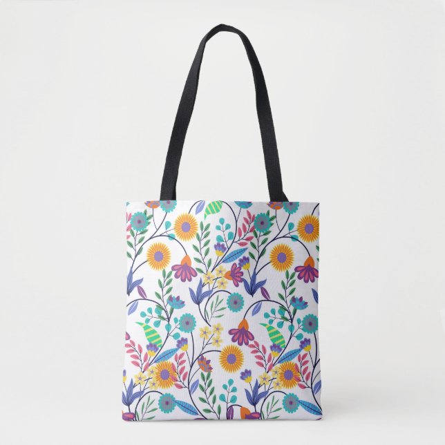 Farbenfrohe, exotische, florale Hintergrundmuster- (Vorderseite)