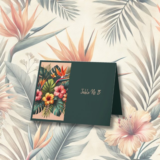 Farbenfrohe exotische hawaiianische Tropenkarte Dankeskarte (Von Creator hochgeladen)