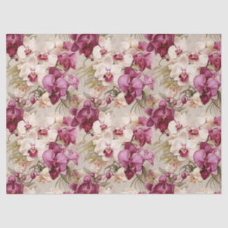 Farbenfrohe exotische Orchid-Blume Seidenpapier