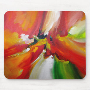 Farbenfrohe expressionistische Abstrakte Vorlage M Mousepad