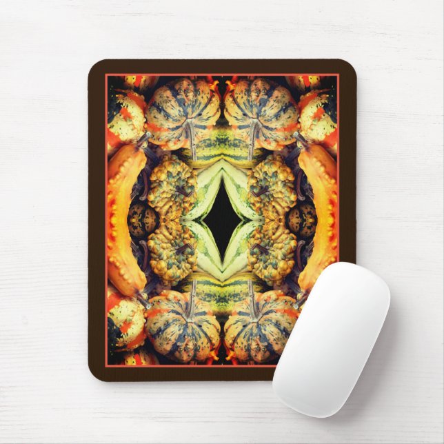Farbenfrohe Extravagante Gourds Land Abstrakt Mousepad (Mit Mouse)