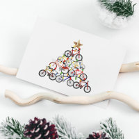 Farbenfrohe Fahrräder Weihnachtsbaum