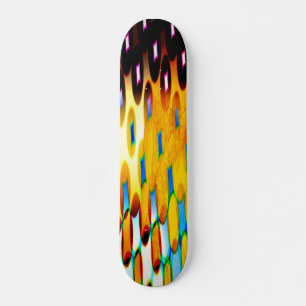 Farbenfrohe Faint Globe Skateboard