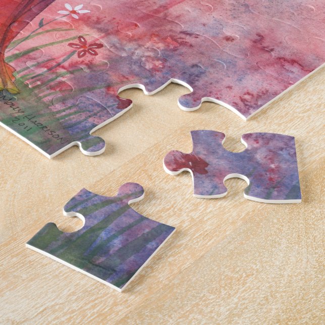 Farbenfrohe Fairy Puzzle mit Tin (Seite)