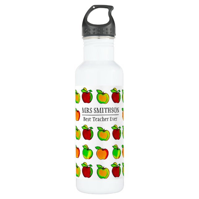 Farbenfrohe Fall Apple Muster Niedliche Geschenke  Edelstahlflasche (Vorderseite)