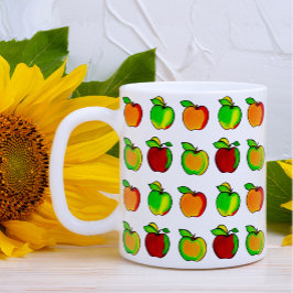 Farbenfrohe Fall Apple Muster Niedliche Geschenke  Kaffeetasse