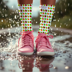 Farbenfrohe Fall Apple Muster Niedliche Geschenke Socken