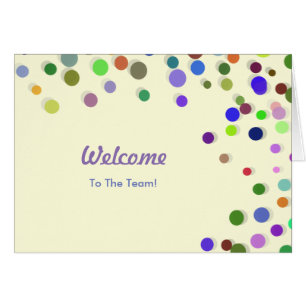 Farbenfrohe Fallende Glitzern Polka Dots Willkomme