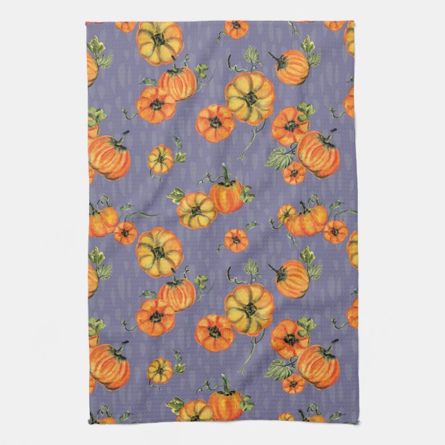 Farbenfrohe Fallpumpen Orange/Lila Geschirrtuch (Vertikal)