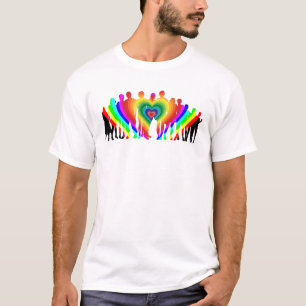 Farbenfrohe familiäre Liebe T-Shirt