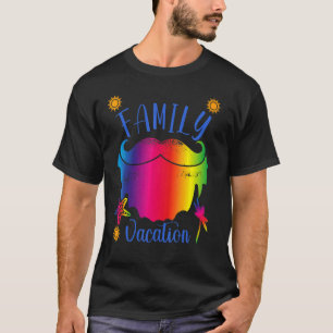 Farbenfrohe Familienferien 2022 Beach Tropical Mat T-Shirt