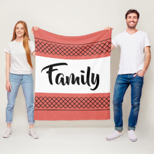 Farbenfrohe Familienkoralle Fleecedecke
