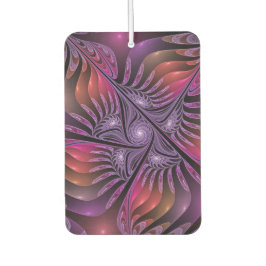 Farbenfrohe Fantasie Abstrakte Trippy Lila Fraktal Autolufterfrischer