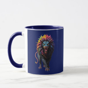 Farbenfrohe Fantasie Kunst, Dichtung und Musik Tasse