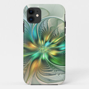 Farbenfrohe Fantasie Moderne Abstrakte Blume Frakt Case-Mate iPhone Hülle
