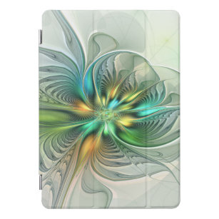 Farbenfrohe Fantasie Moderne Abstrakte Blume Frakt iPad Pro Cover