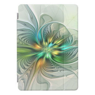 Farbenfrohe Fantasie Moderne Abstrakte Blume Frakt iPad Pro Cover