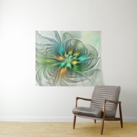 Farbenfrohe Fantasie Moderne Abstrakte Blume Frakt