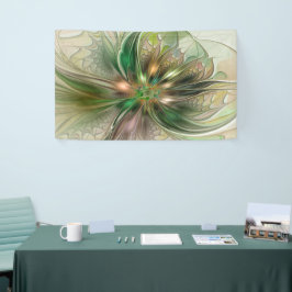 Farbenfrohe Fantasie Modernes Abstraktes Fraktal B Banner