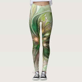 Farbenfrohe Fantasie Modernes Abstraktes Fraktal B Leggings