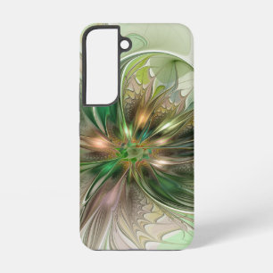 Farbenfrohe Fantasie Modernes Abstraktes Fraktal B Samsung Galaxy Hülle