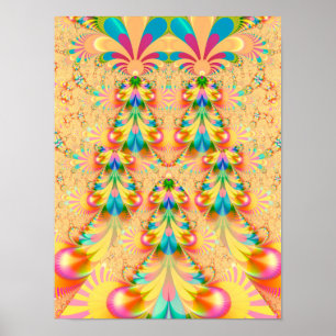 Farbenfrohe, fantasievolle Gestaltung Poster