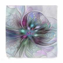 Farbenfrohe Fantasy Abstrakt Moderne Fraktal-Blume