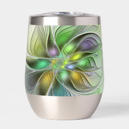 Farbenfrohe Fantasy-Blume Modernes Abstraktes Frak