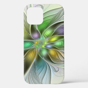 Farbenfrohe Fantasy-Blume Modernes Abstraktes Frak Case-Mate iPhone Hülle