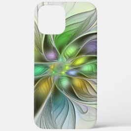 Farbenfrohe Fantasy-Blume Modernes Abstraktes Frak Case-Mate iPhone Hülle
