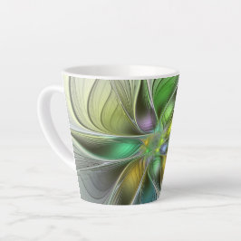 Farbenfrohe Fantasy-Blume Modernes Abstraktes Frak Milchtasse