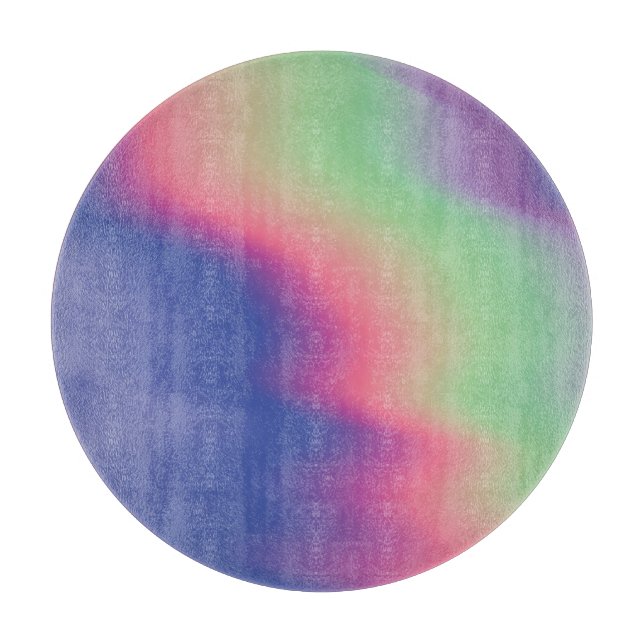 Farbenfrohe Farben: Psychedelische Textur Schneidebrett (Vorderseite)