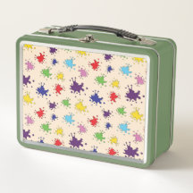 Farbenfrohe Farbpalette Spritzer Farbfarbe Farbe S