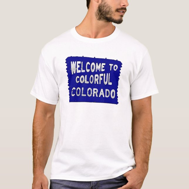 Farbenfrohe Farbtöne - Begrüßungszeichen T-Shirt (Vorderseite)