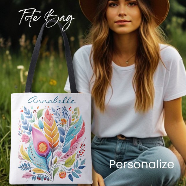 Farbenfrohe Federn Blumenkäse, Boho Style, (Von Creator hochgeladen)