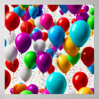 Farbenfrohe Feier Ballondesign