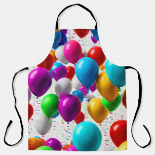 Farbenfrohe Feier Ballondesign Schürze