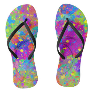 Farbenfrohe Feier Flip Flops