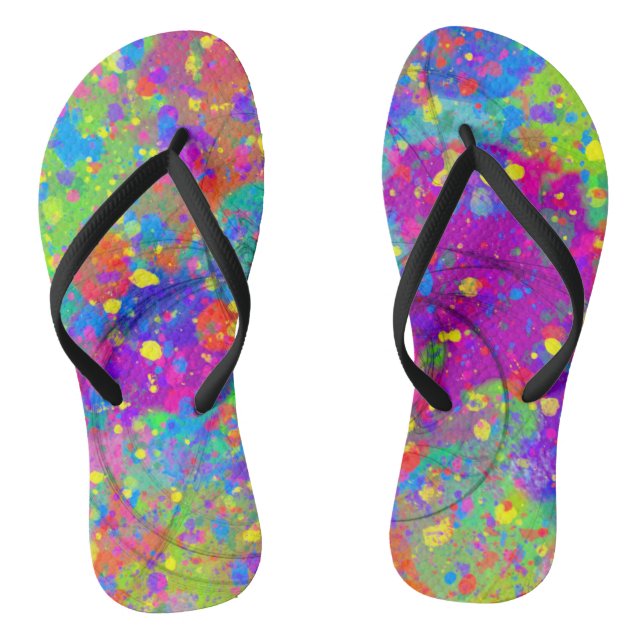 Farbenfrohe Feier Flip Flops (Fußbett)