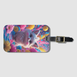 Farbenfrohe Feier von Freude und Glück Gepäckanhänger