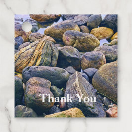 Farbenfrohe Felsen Geschenkanhänger