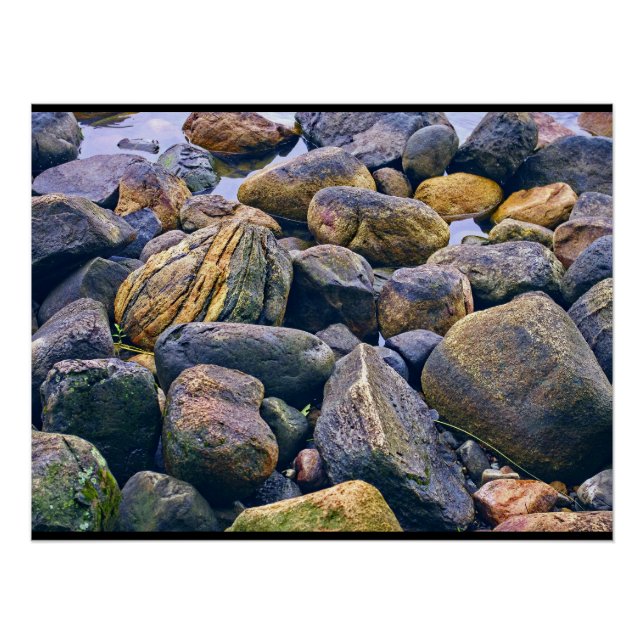 Farbenfrohe Felsen Poster (Vorderseite)